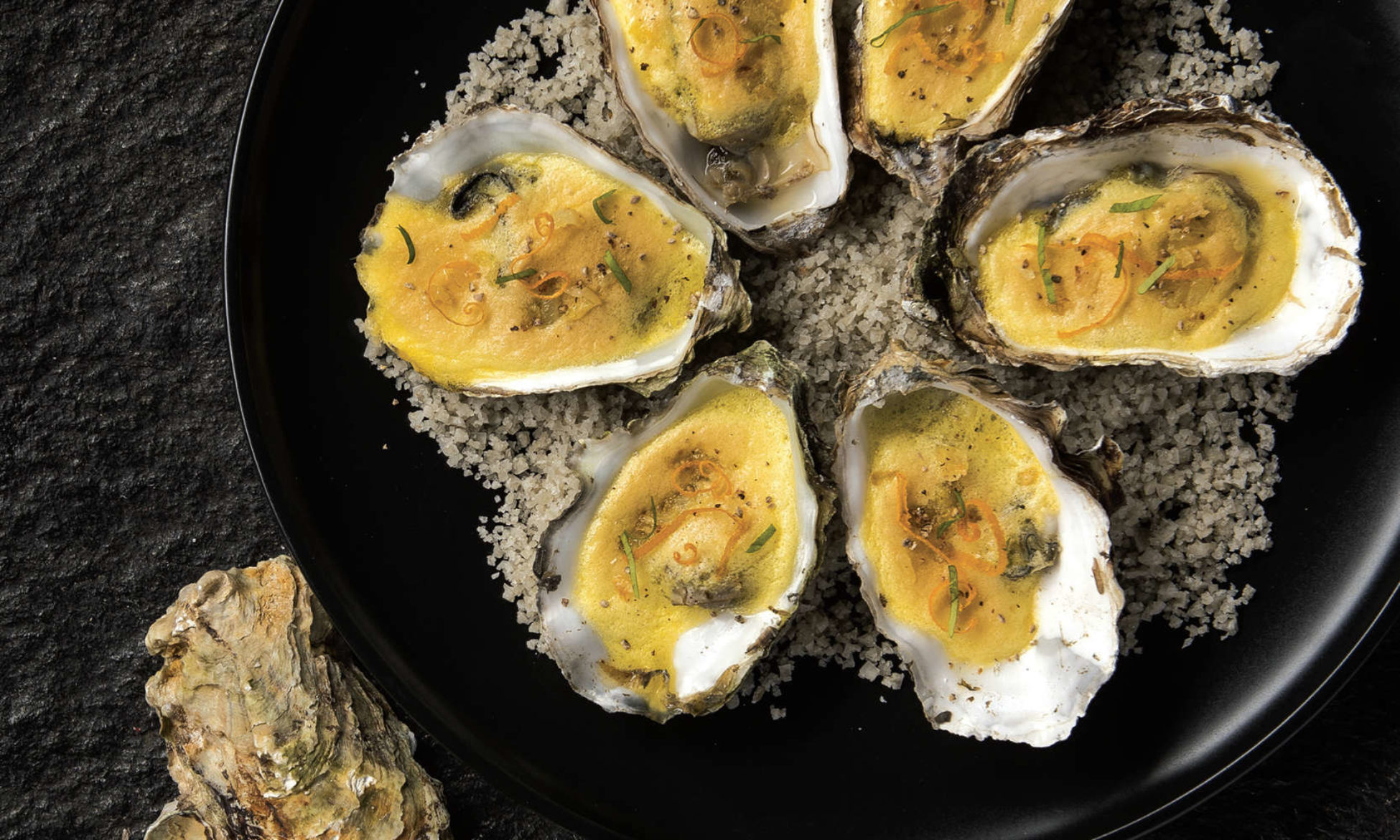 recette Gegratineerde oesters met sabayon