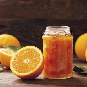 Confituur met sinaasappel en specerijen