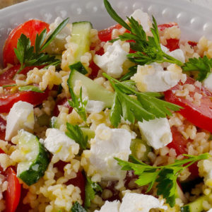 Salade  de quinoa aux légumes d’été