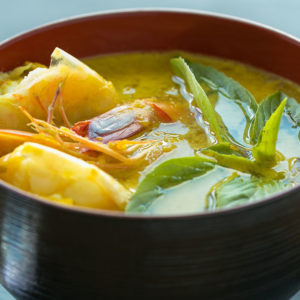 Soupe thaï aux crevettes